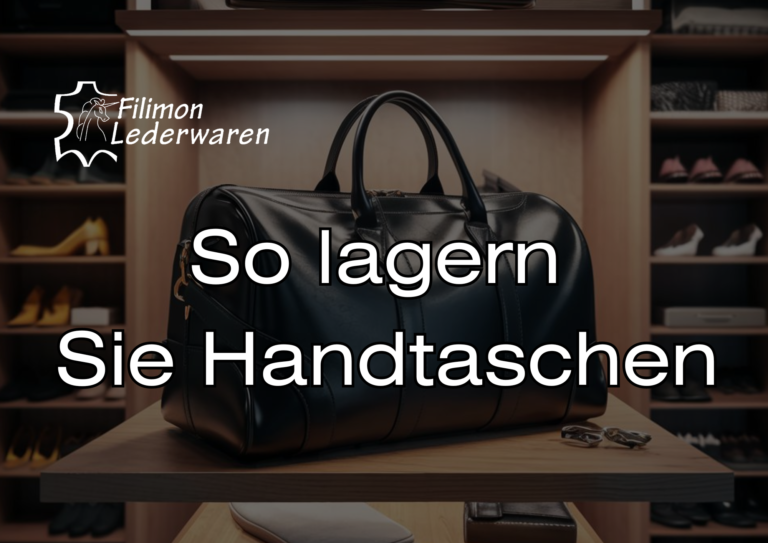 So lagern Sie Handtaschen